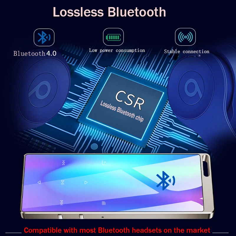 Новейший C15 металлический Bluetooth 4 0 MP3 плеер 16G 2 дюймов сенсорный экран ключ