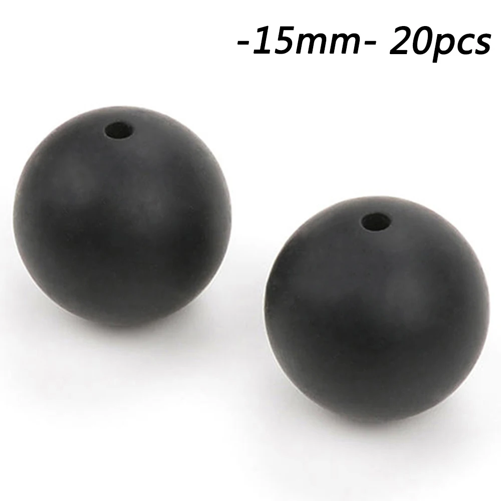 smokey black LOFCA 20 шт/лот силиконовые бусины 15 мм круглой формы свободные Прорезывания Зубов Бисер ребенок прорезывание зубов игрушки DIY пищевого класса жевательные бусины - Цвет: smokey black