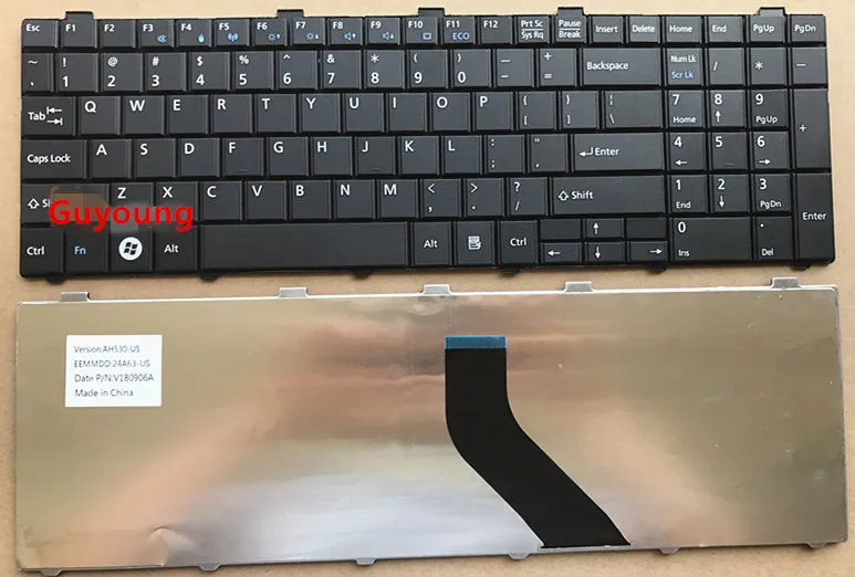 Клавиатура с английской раскладкой для ноутбука Fujitsu Lifebook A530 A531 AH530 AH531 AH502 NH751