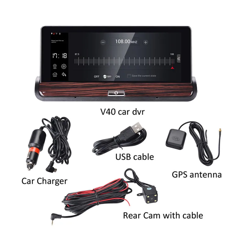 Full HD 1080 P 7 &quotips 3g Wifi Автомобильный видеорегистратор камера Android 5 0 gps навигация