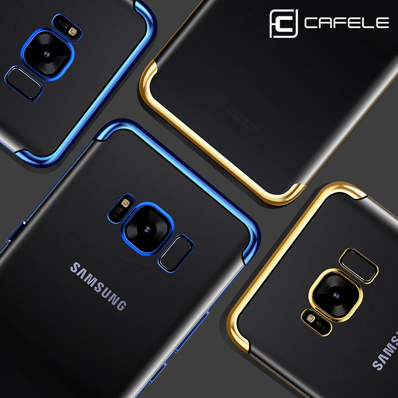 CAFELE чехол для телефона Samsung Galaxy S8 Силиконовый Модный прозрачный ТПУ покрытый
