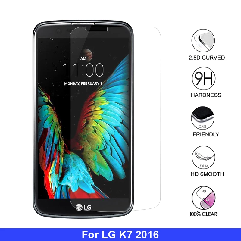 2 шт для LG K7 закаленное стекло Защита экрана 2016 X210ds X210 MS330 K330 HD Защитная тонкая