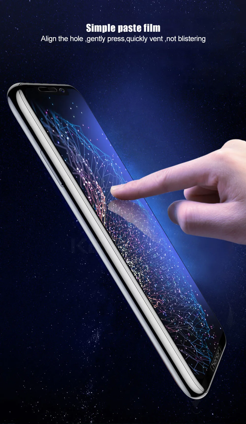 Закаленное стекло для huawei Honor 8C экран Flim 9H против царапин полностью Защитная пленка для huawei Honor 8C стеклянная пленка