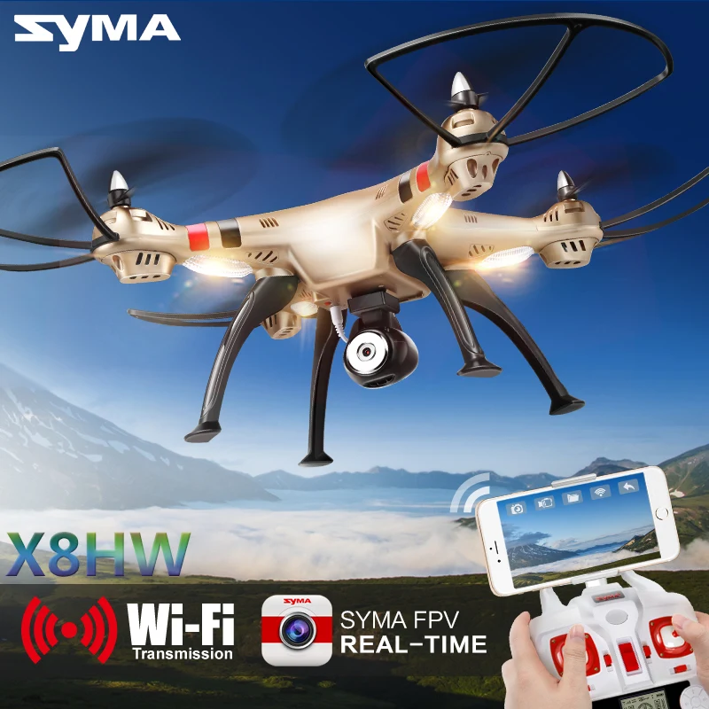 Квадрокоптер SYMA X8HW 6 осей 4 канала HD камера|syma radio controlled product|camera bag shoulder padsyma s032 |