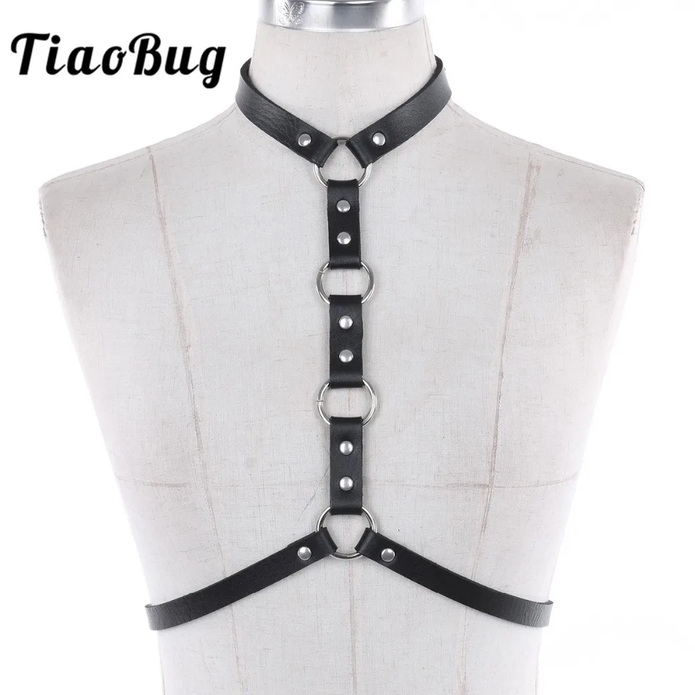 Сексуальное женское нижнее белье TiaoBug из искусственной кожи Регулируемый