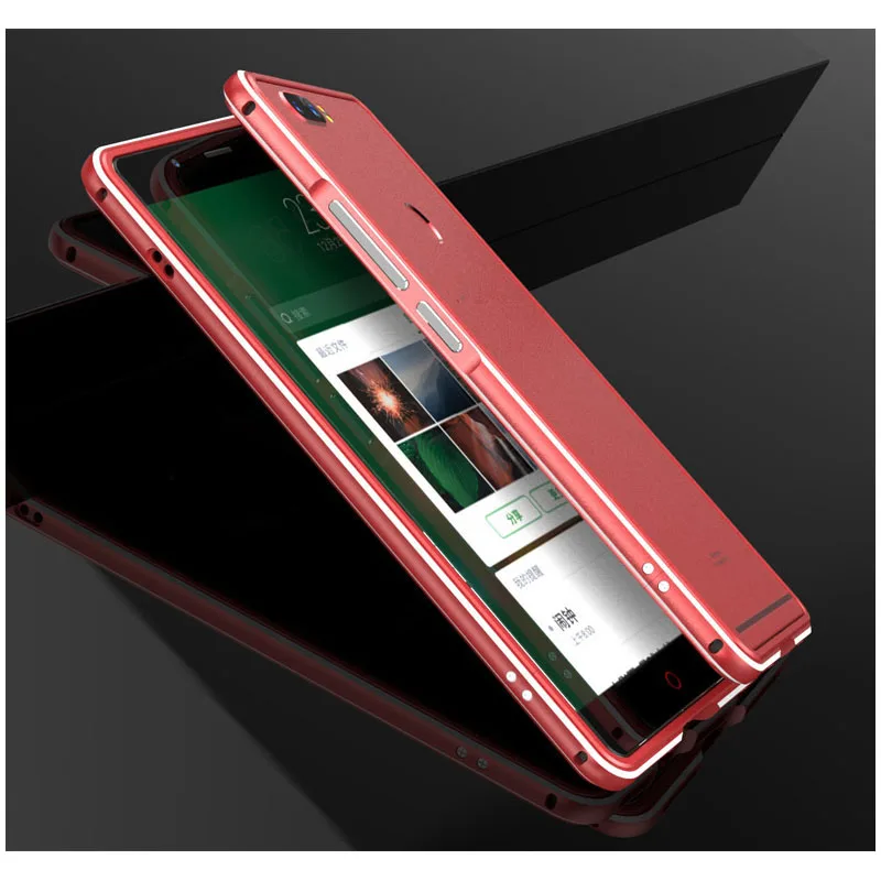 Для zte nubia z17S NX595J бампер Роскошный бронированный бордюр ультра тонкий алюминиевый металлический каркас для nubia z17 5,7 дюймов