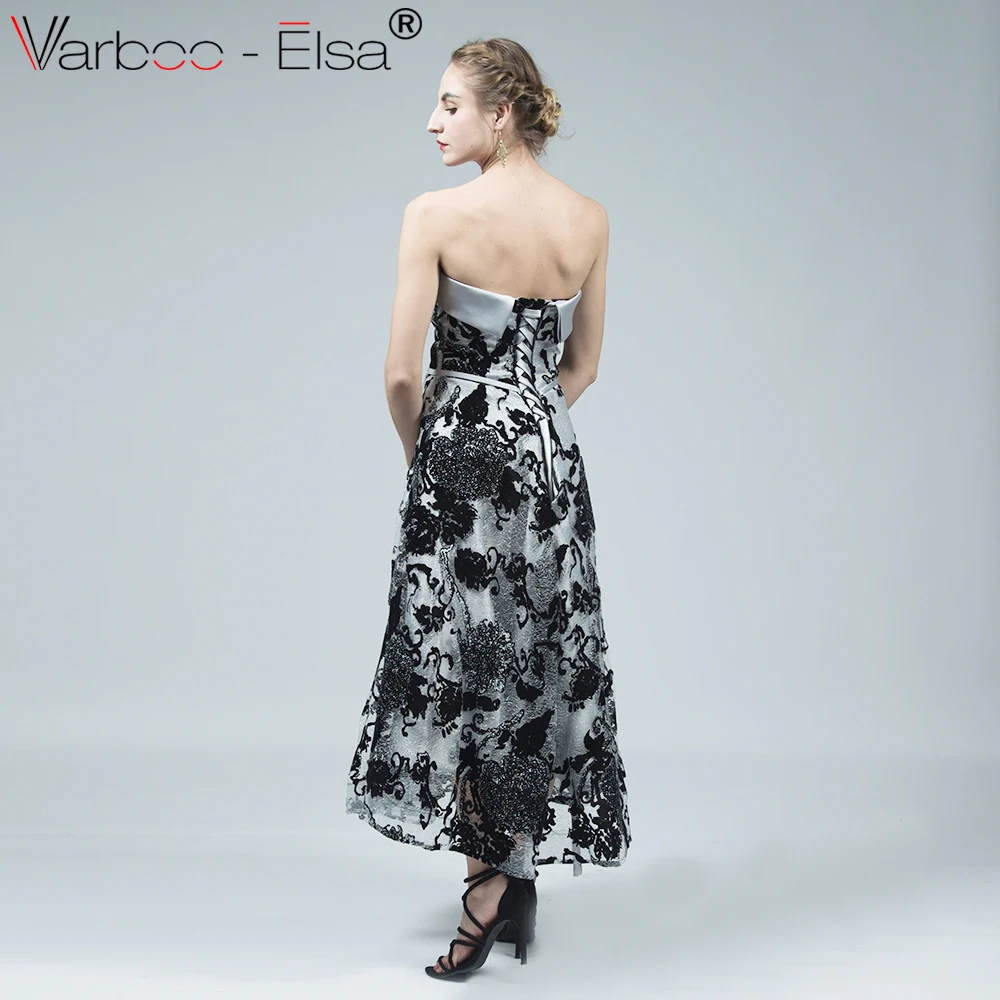 VARBOO_ELSA vestido de festa longo сексуальное вечернее платье с вырезом лодочкой и открытой