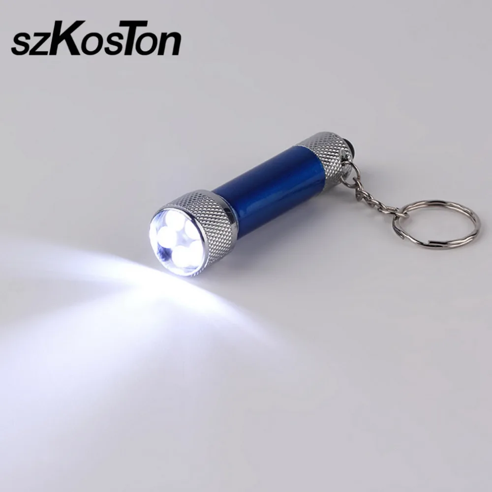 Портативный мини 5LED брелок фонарик светильник Открытый для ключей лампа