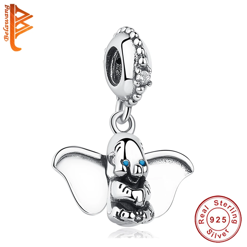 Wholesale 5PCS Fit Luxury Brand Bracelet Dumbo Pendant Charm Sterling Silver 925 Bead for Jewelry Female Gift | Украшения и