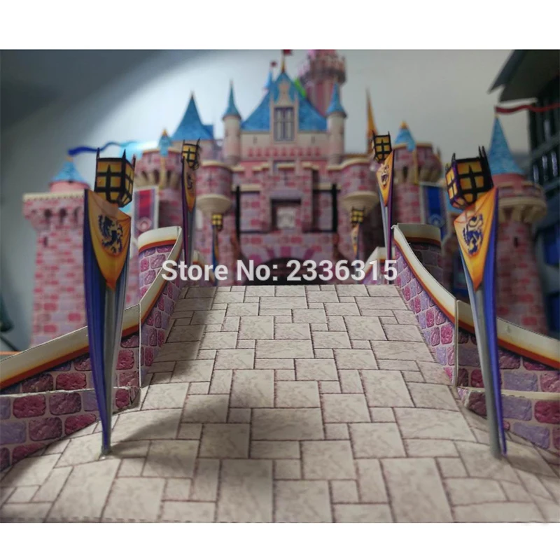 57 см DIY замок Спящей красавицы бумага ремесло 3D бумажная модель обучающая игрушка