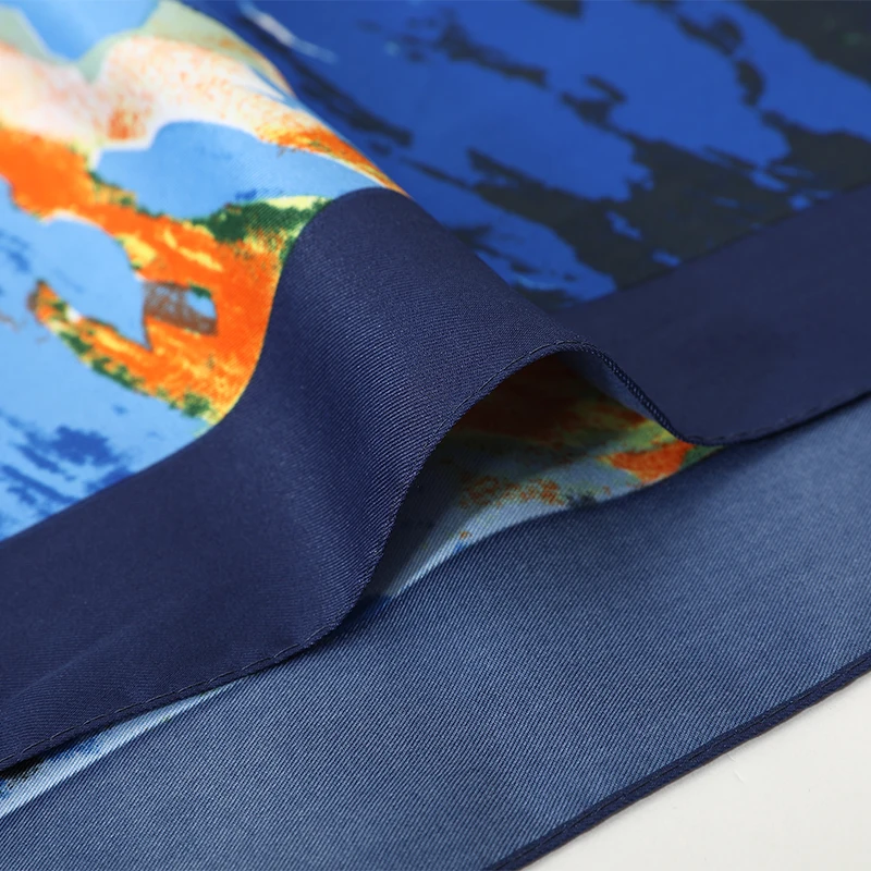 

[FEILEDIS] 2019 Women Large Shawls Print Stoles Square Bandana Luxury Brand Kerchief Scarf Female High quality soft scarf AS0504