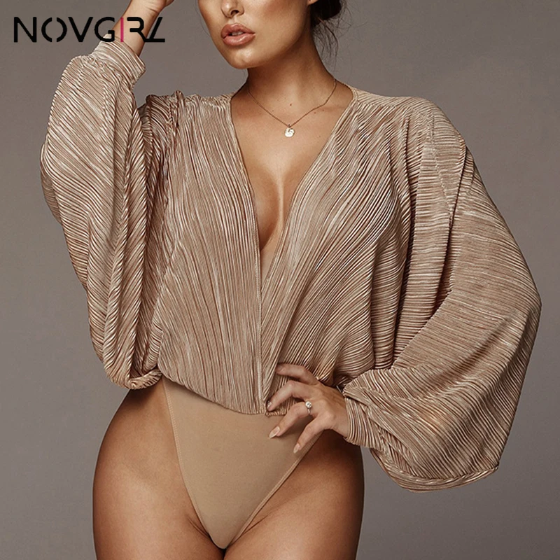 Женский комбинезон с длинными рукавами Novgirl весенне-осенний Свободный глубоким