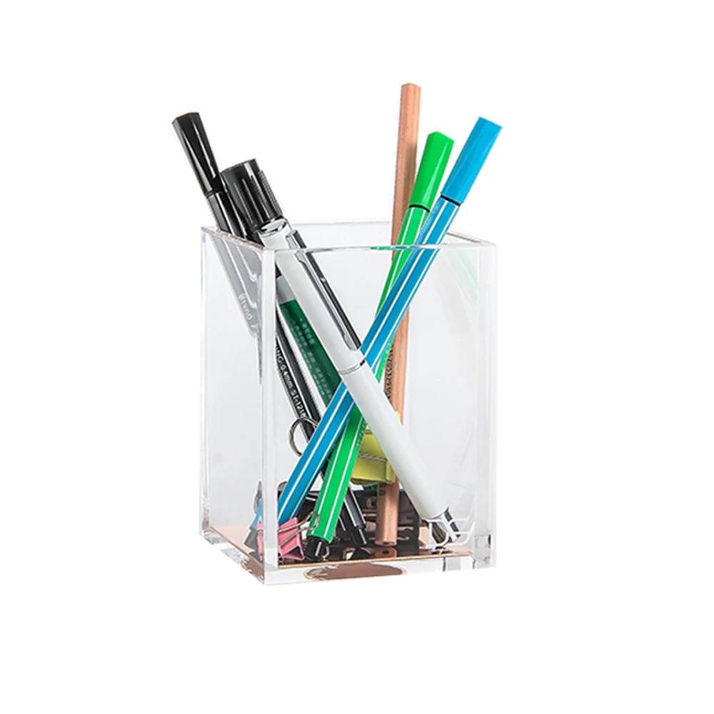 Высококачественный акриловый и розовое золото держатель для карандашей кистей