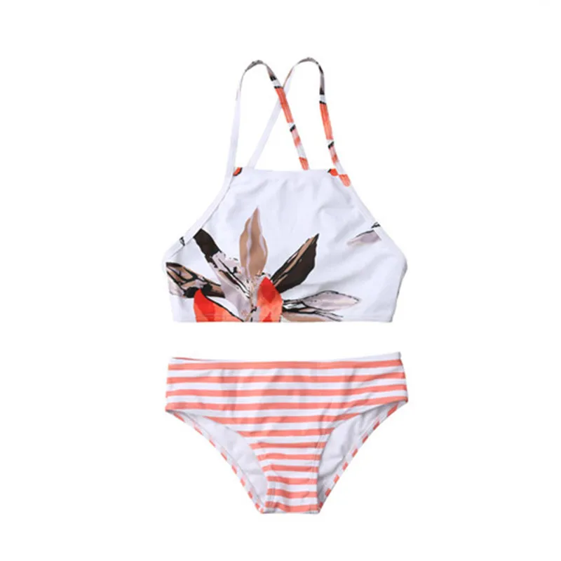 Новый летний купальный костюм для родителей и детей купальник мамы дочки