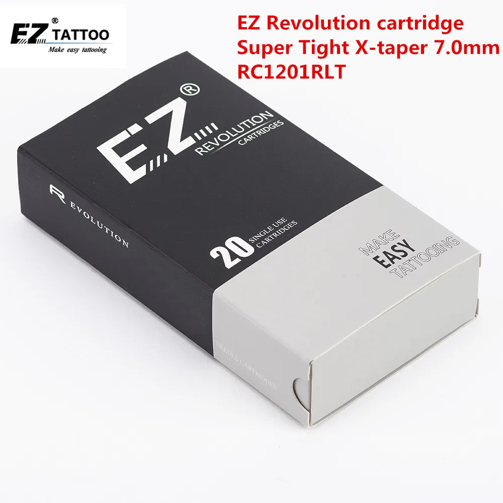 100 шт. EZ Revolution набор игл для тату-картриджей круглая подкладка 1 3 5 7 9 RL Смешанная