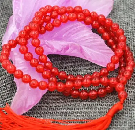 Фото 6mm Tibetan Buddhism 108 red stone Prayer Bead Mala Necklace Украшения и аксессуары 6mm Tibetan Buddhism 108 red stone Prayer Bead Mala Necklace Украшения и аксессуары