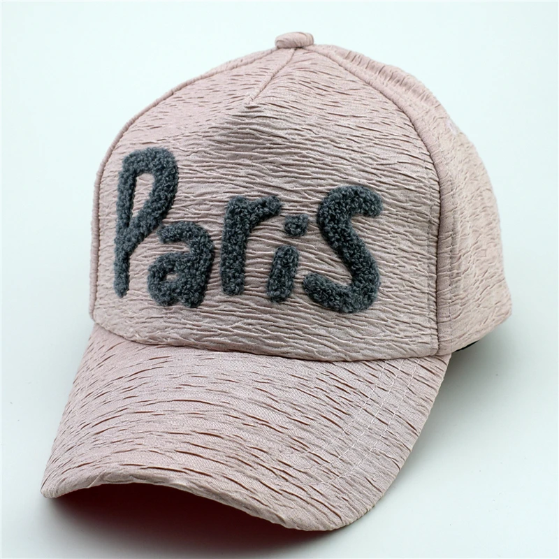 Париж слово пряжи pattern cap кости женские повседневные Танцы snapback шляпа хип хоп