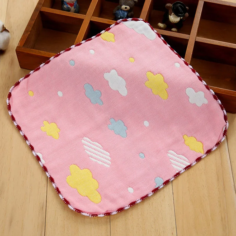 Хлопковые марлевые носовые платочки для новорожденных квадратные с