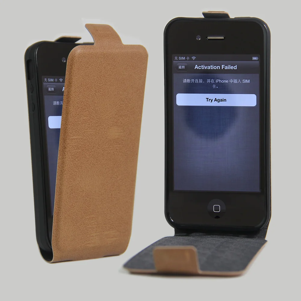 Кожаный чехол для iPhone 4 4S с магнитной адсорбцией, флип-чехол для Apple iPhone 4S, защитный чехол-раскладушка