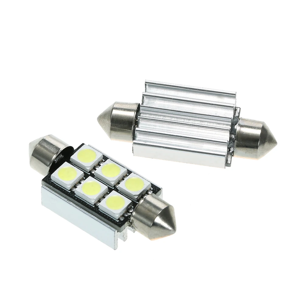 10 шт. 8 SMD 5050 Автомобильный светодиодный светильник 12 В белая купольная гирлянда