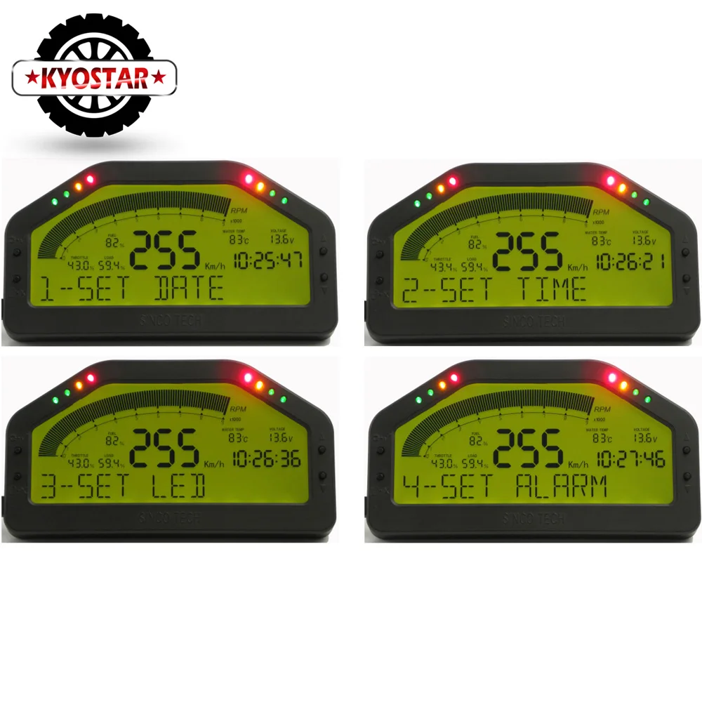 Автомобильный Даш гоночный дисплей OBD2 приборная панель ЖК-экран цифровой манометр Kitt, тип DO903 DO908 Многофункциональный датчик Комплект Универсальный