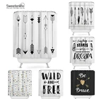 Занавеска для душа из полиэстера, водонепроницаемая, 180 х 180 см