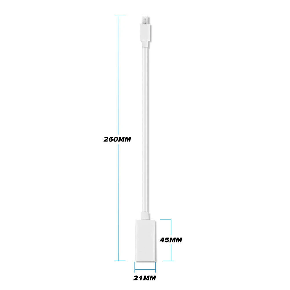 Интерфейс Thunderbolt Mini Display Port DP-HDMI-совместимый адаптер для Apple компьютера проектора