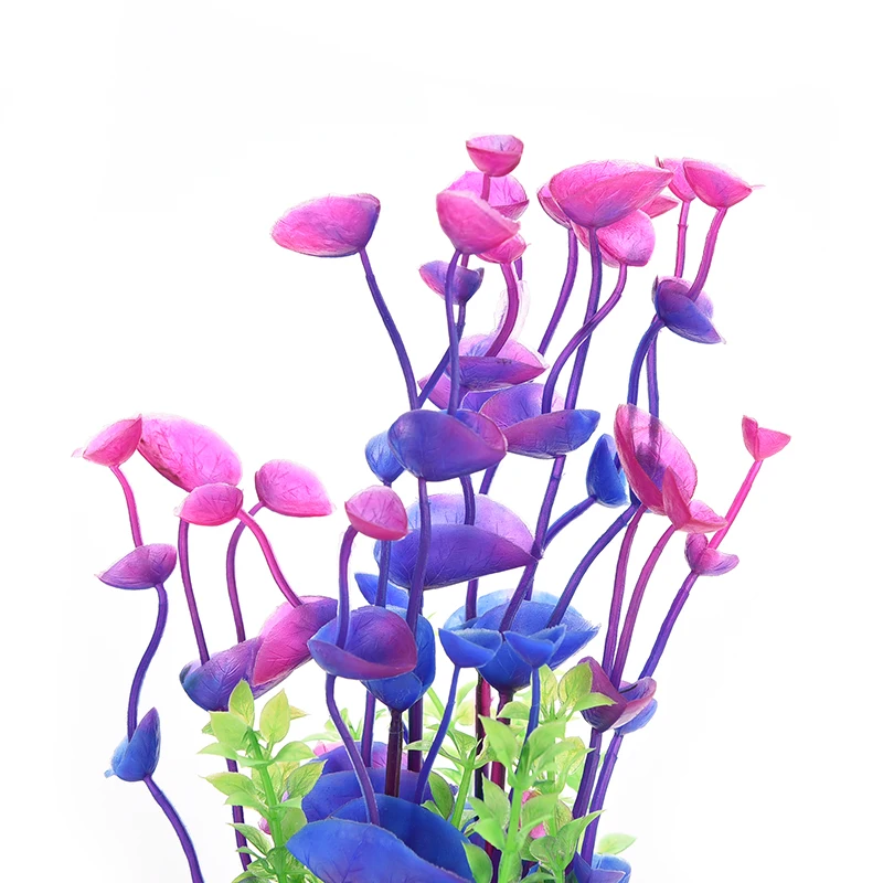 1Pcs New Purple/Green Artificial Water Plant For Fish Tank Aquarium Decoration Best Deal | Дом и сад