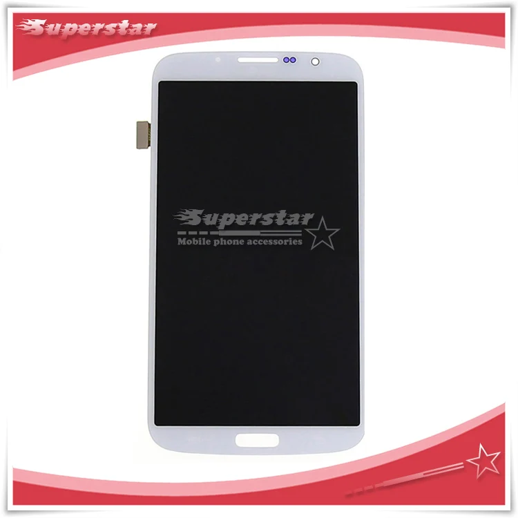 10 шт./лот Для Samsung Galaxy Mega 6.3 i9200 ЖК-Экран С Сенсорным Экраном Ассамблеи Белый