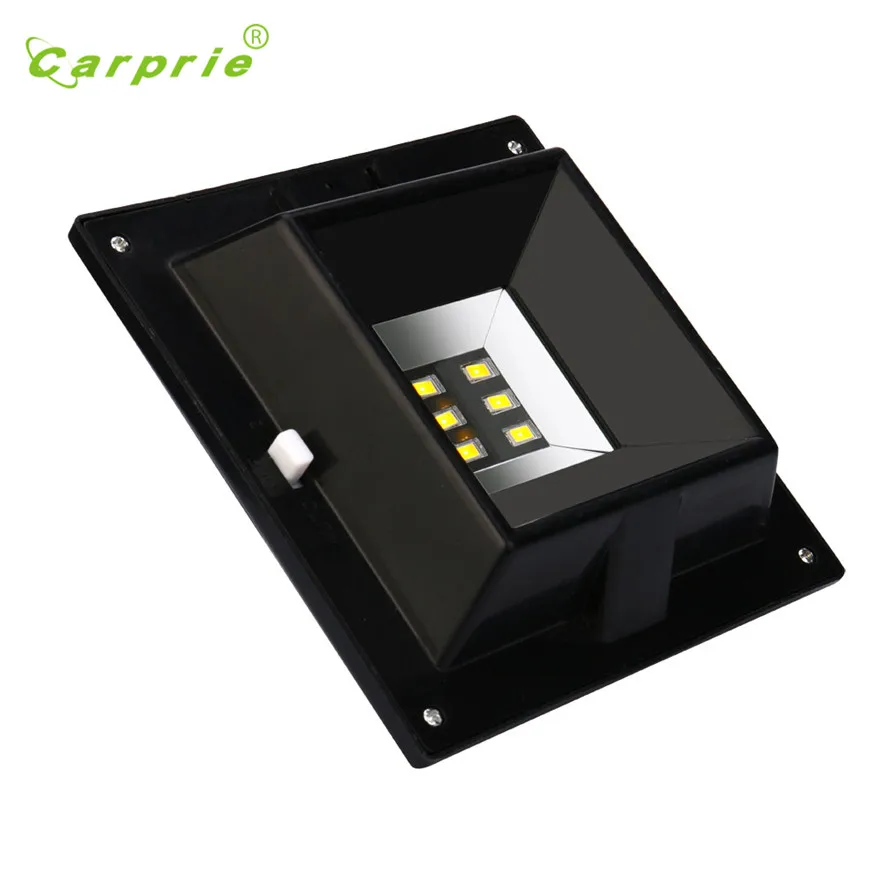 6 светодиодный Солнечный свет желоба открытый/сад/двор/стена/забор/Путь Бра