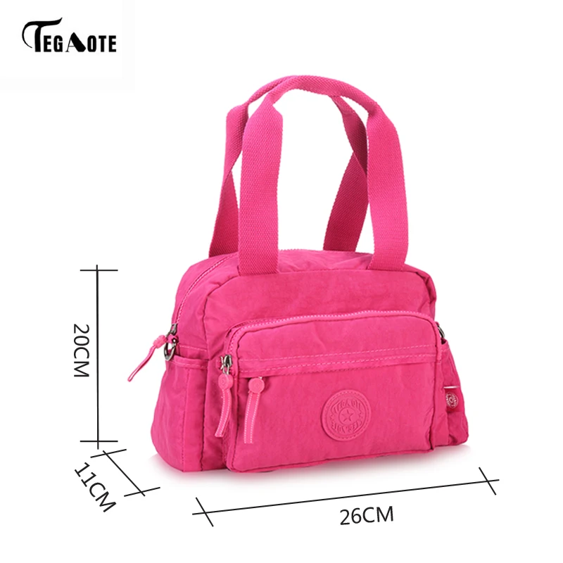 Tegaote Для женщин сумка нейлон сумки через плечо модные дамы Сумки Повседневное