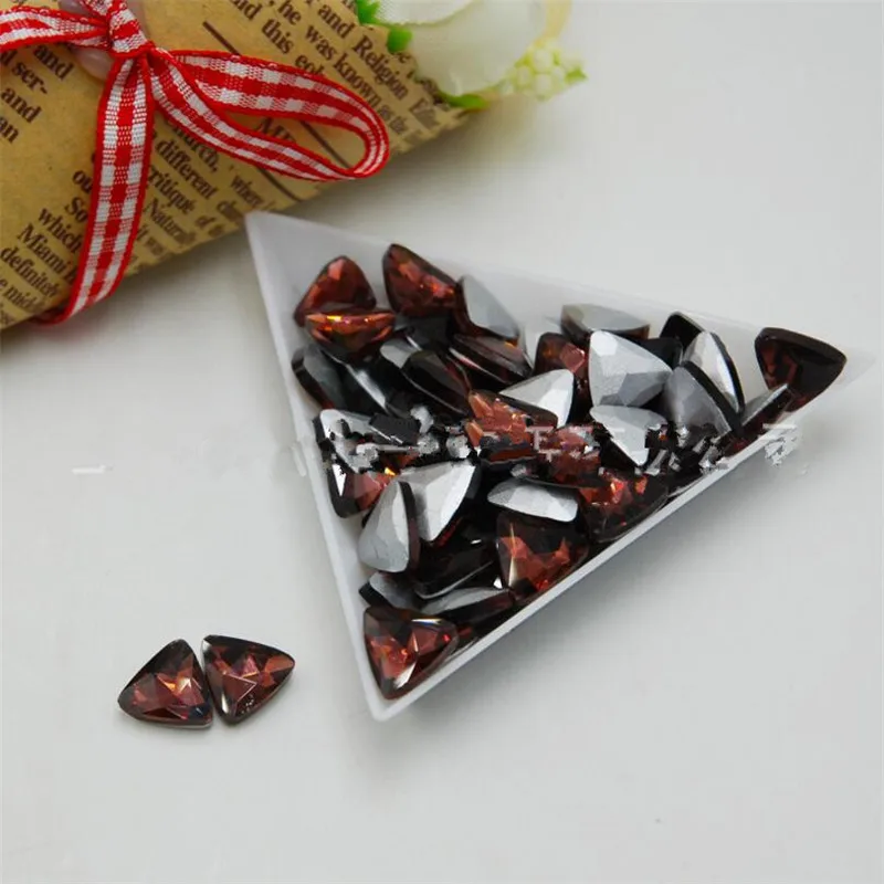 Различные размеры цвет вина ручная работа заостренный край стразы стекло сделай