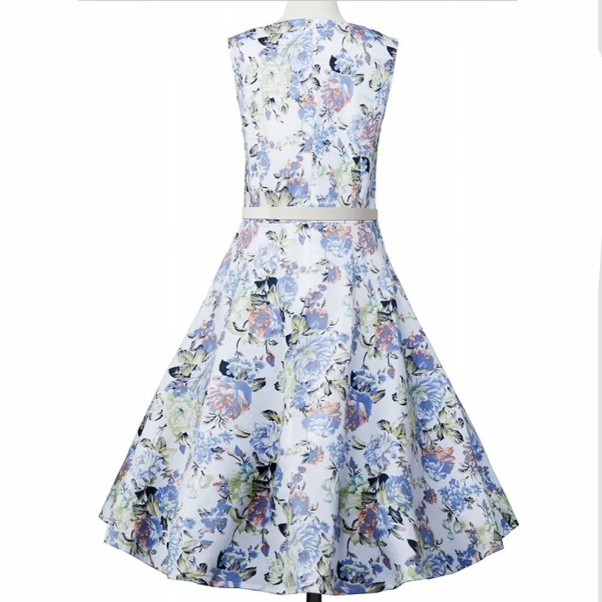 Платье с цветочным принтом Two Pro thoussure синее винтажное платье без рукавов|Женские