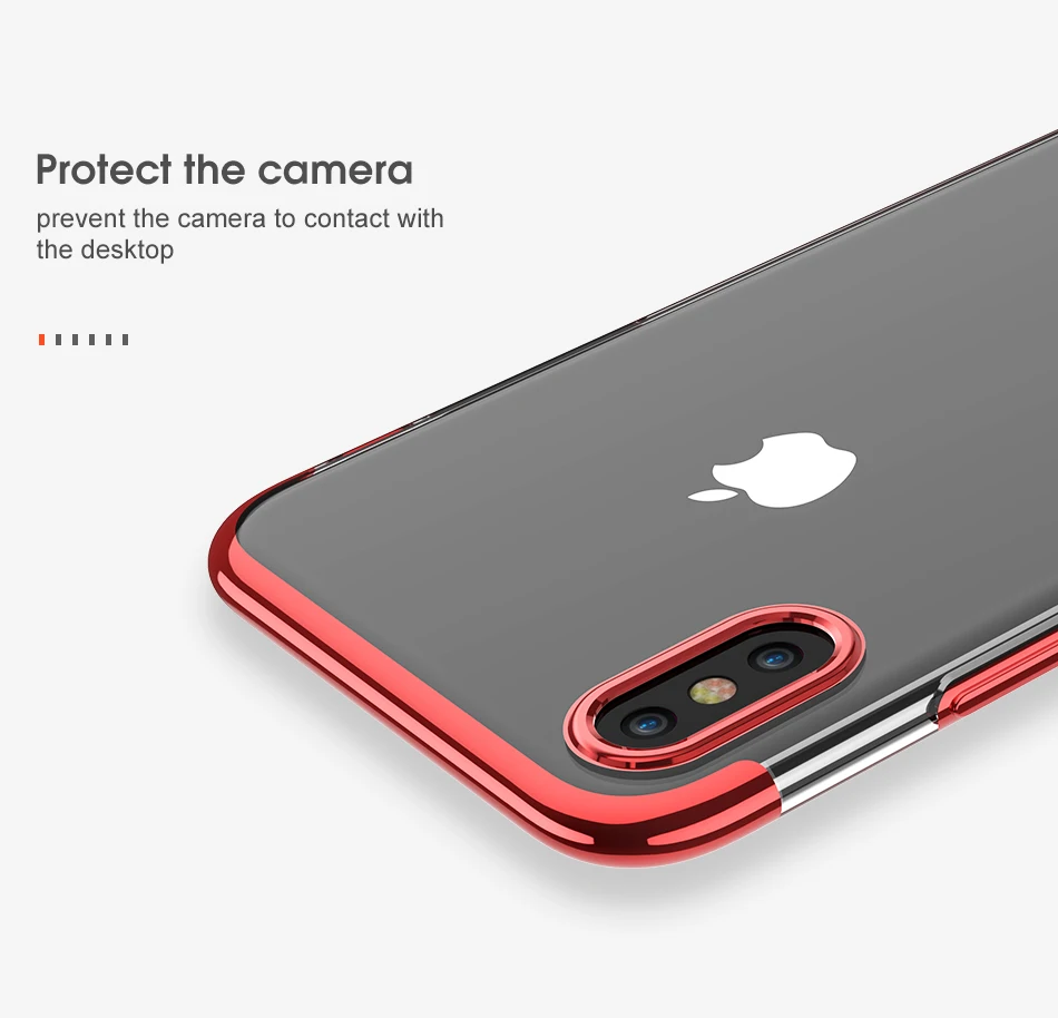 FLOVEME ультра тонкий чехол для телефона для iPhone 6 6 S 7 8 Plus X прозрачный мягкий силиконовый чехол для мобильного телефона для iPhone 8 7 6 6 S Plus X
