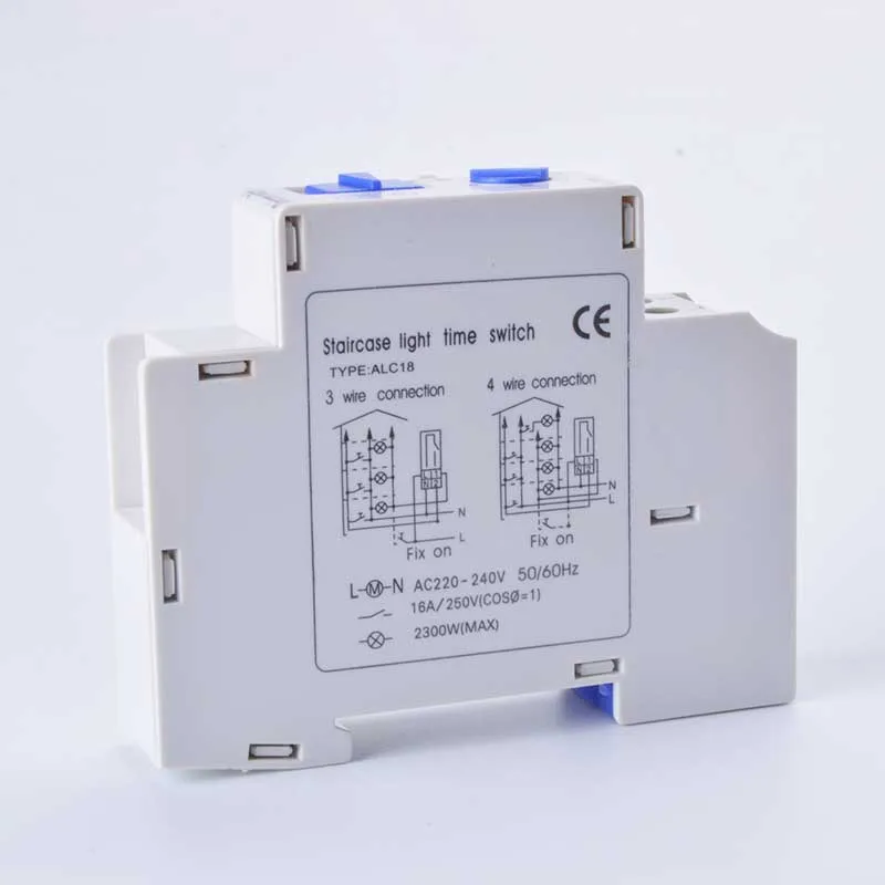 ALC18 din-рейка лестница освещение таймер переключатель таймер 220VAC 16A используется для освещения коридора механический din-рейка таймер