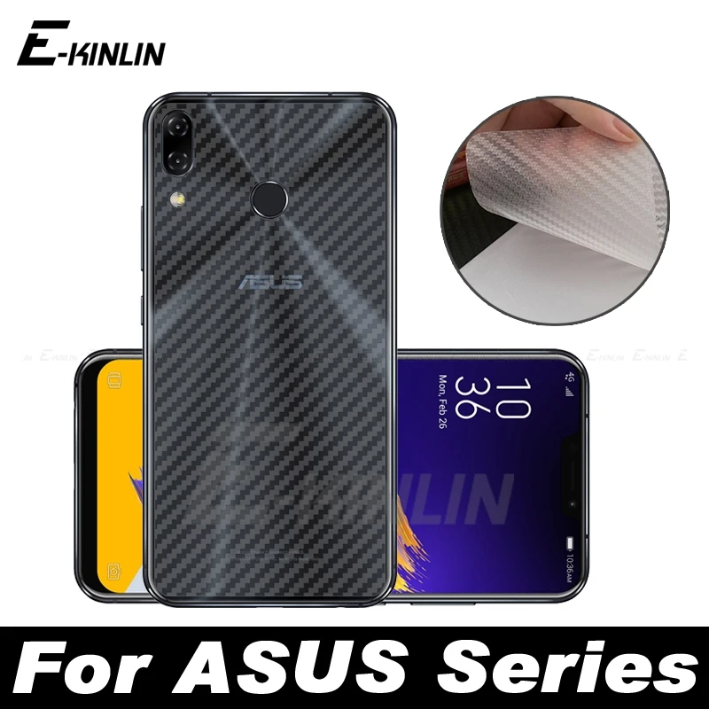 3D углеродное волокно задняя крышка защитная пленка для экрана Asus ZenFone 7 5 5Z 6 ZS670KS