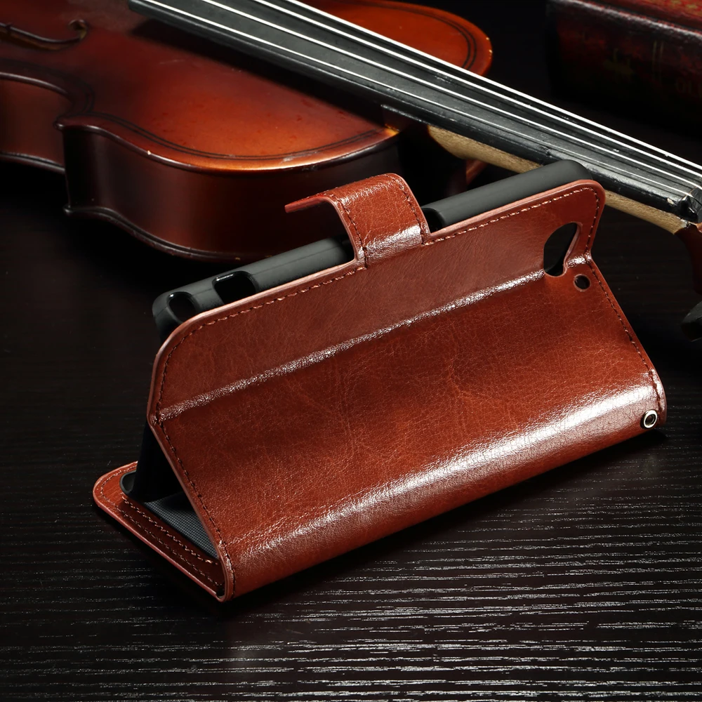 Flip cover for Sony Xperia Z2 mini Leather wallet case For phone funda coque bags | Мобильные телефоны и аксессуары