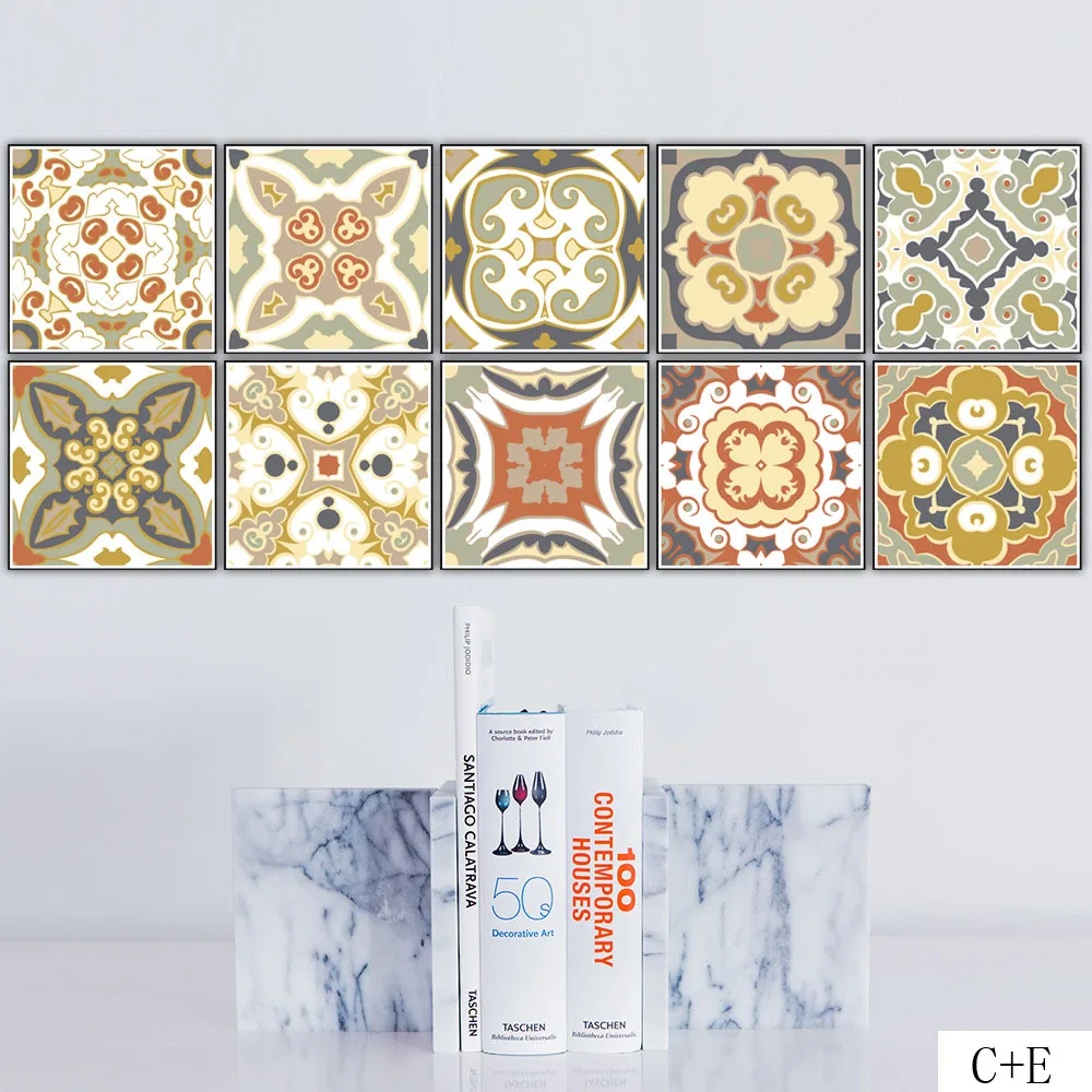 DIY черно-белые мозаичные наклейки на стену талию кухонный клей ванная комната