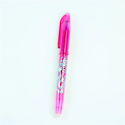 rose red pen 1 шт., новинка, стираемая ручка, гелевая ручка, текстовыделитель, цветные чернила, 0,5 мм, шариковая ручка, ручка на водной основе, канцелярские принадлежности, ручка для письма - Цвет: rose red pen