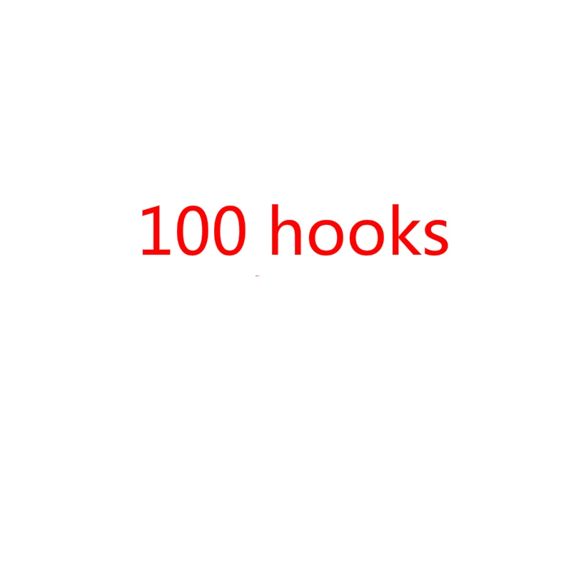 100 hooks 10/20/30/50/100 pcs ISEAMA крючки с высоким содержанием углерода Сталь для OEM рыболовный крючок на карпа(Япония) Anzol рыболовный крючок с заусенцем рыболовные снасти Pesca - Цвет: 100 hooks