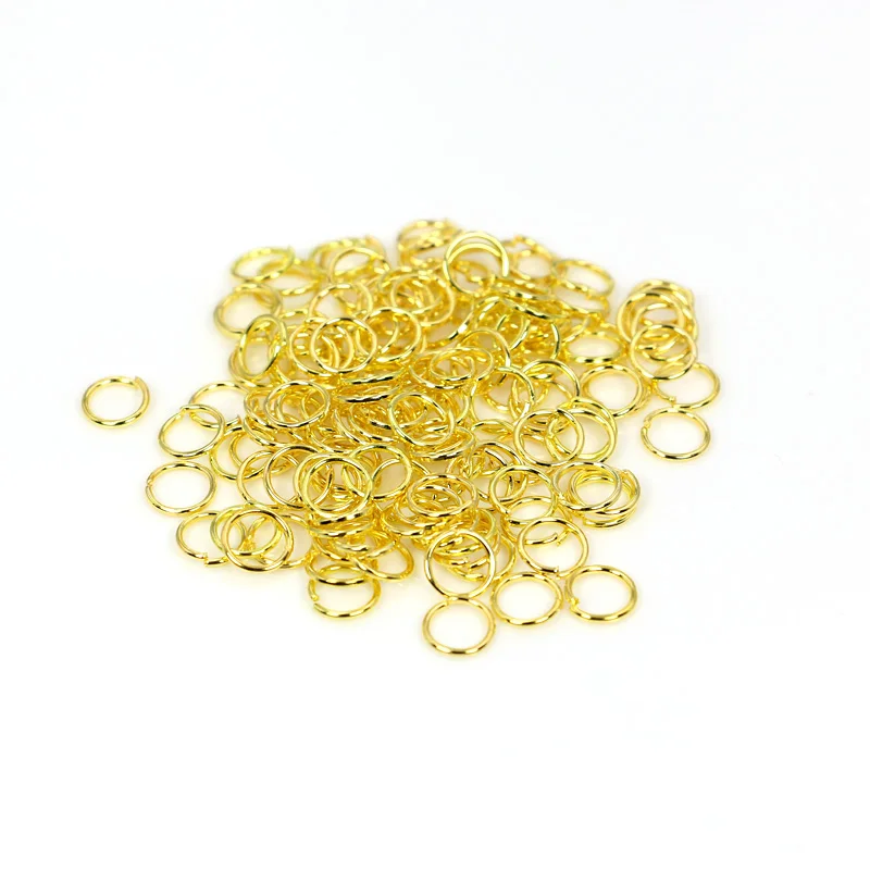 400 шт./лот антикварные позолоченные одиночные петли соединительные кольца и