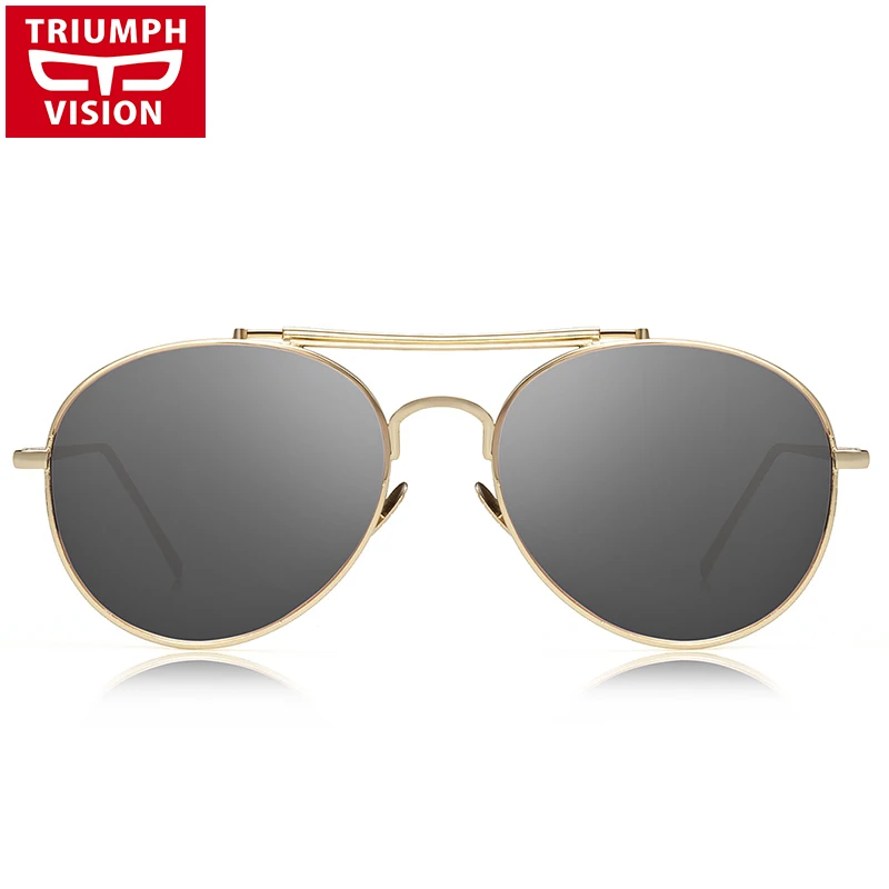 Женские солнцезащитные очки TRIUMPH VISION в стиле стимпанк золотистые черные