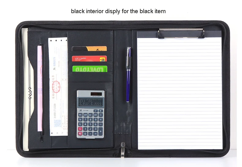 Рекламная папка для файлов из искусственной кожи a4 деловая сумка документов с