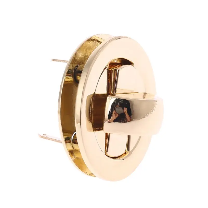 

Metal Clasp Turn Lock Twist Locks Hardware For DIY Handbag Shoulder Bag Purse