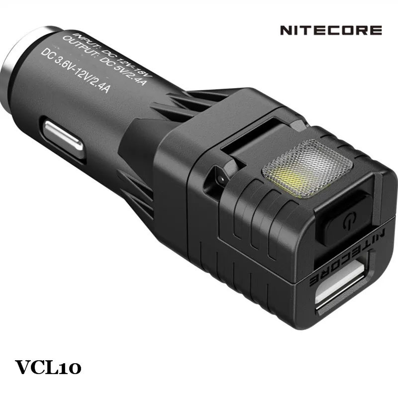 Nitecore VCL10 Магнитный Корпус USB Quick Charge 3 0 Автомобильное зарядное устройство хвост
