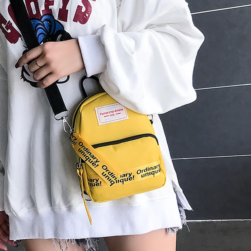 Сумки для женщин 2020 Модные Простые холщовые сумки на плечо женские мини через