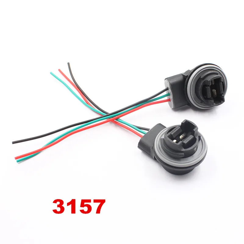 10 шт. патроны для светодиодных ламп 3156 3157 connector for led connectors cablesconnector led