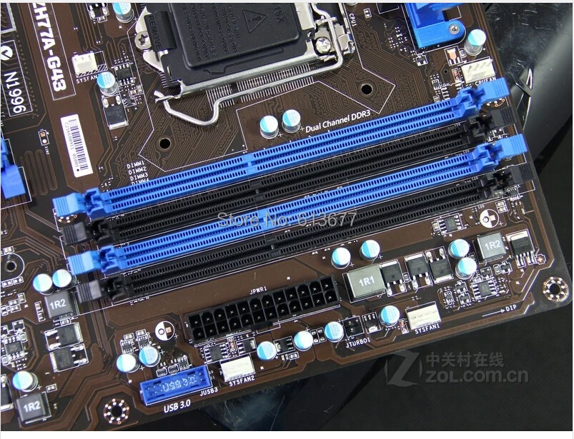 MSI ZH77A-G43 оригинальная настольная материнская плата DDR3 LGA 1155 для I3 I5 I7 cpu 32GB H77 PC продажи материнской платы