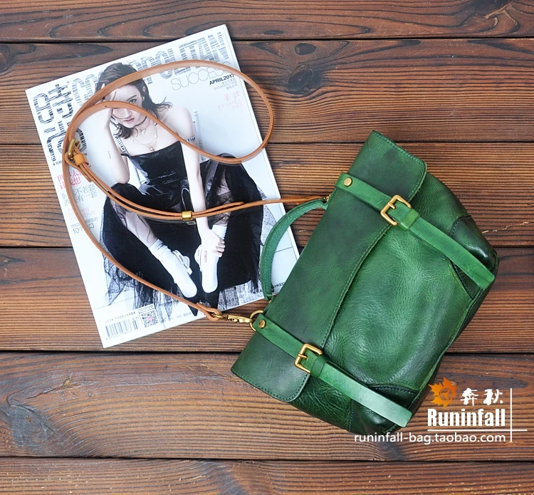 Женская сумка ручной работы из кожи с растительным дублением роскошная