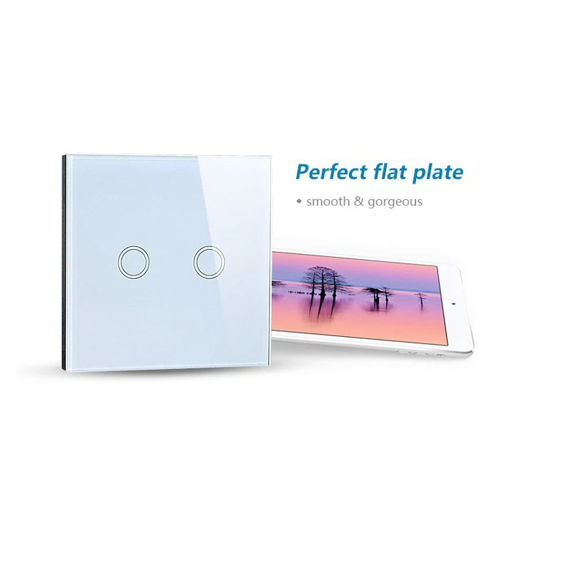 Wlansmart дистанционный настенный 2 переключателя стандарт Великобритании